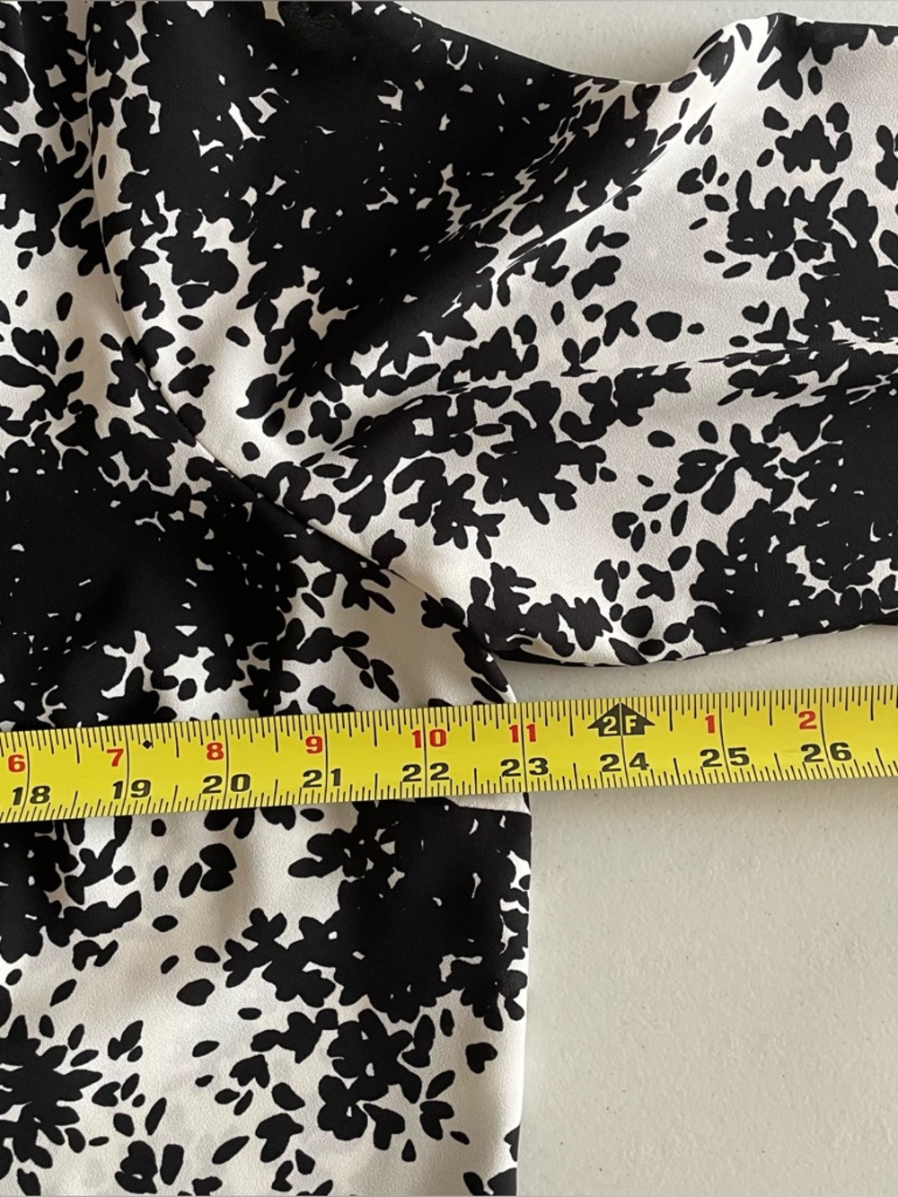 Talbots Black & White Tie-Hem Button Front Blouse NWOT, XP /XLP - Picture 9 of 9